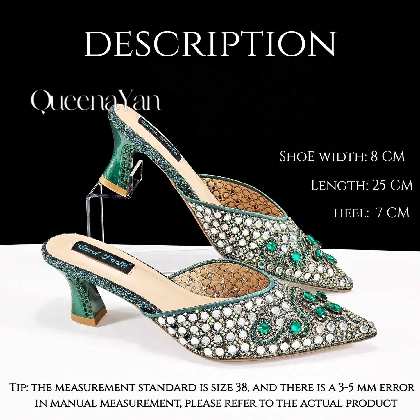 QUEENA YAN Luxury Pink Rhinestone Party Shoes and Clutch for Women- Elegant Crystal Heels with Matching Evening Bag