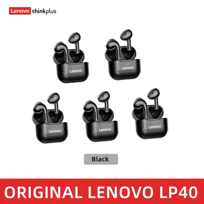 Original Lenovo LP40 Wireless Headphones TWS Bluetooth Earphones Touch Control Sport Headset Stereo Earbuds For Phone Android