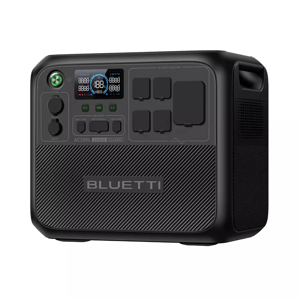 【RENEW 】BLUETTI AC200L 2048Wh 2400W Portable Power Station Solar Generator High-Capacity Reliable Energy for Home Outdoor