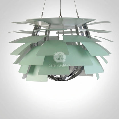 Mid-Century Danish Iconic Lights DIY Full Component Conifer Cone Chandelier Layered Petal Pendant Core Support Skeleton Leaves