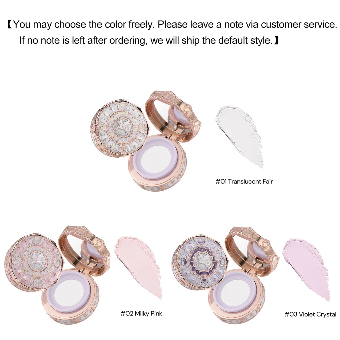 Flower Knows Knight Unicorn Makeup Gift Set Lipstick Blush Setting Powder Starlight Beauty Box Fairy Princess Luxury Cosmetics