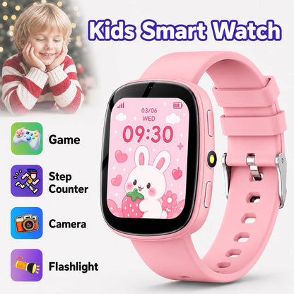 2026 Kids Smartwatch 1.83” HD Touch Screen Watch for Children with Camera Games Sleep Tracker, Alarm, Calculator – Birthday Gift