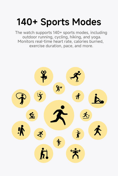 Aolon Cube Smart Watch 1.43" AMOLED Screen Bluetooth WhatsApp Call AGPS 1ATM  Heart Rate Monitor Outdoor Sport Fitness Tracker