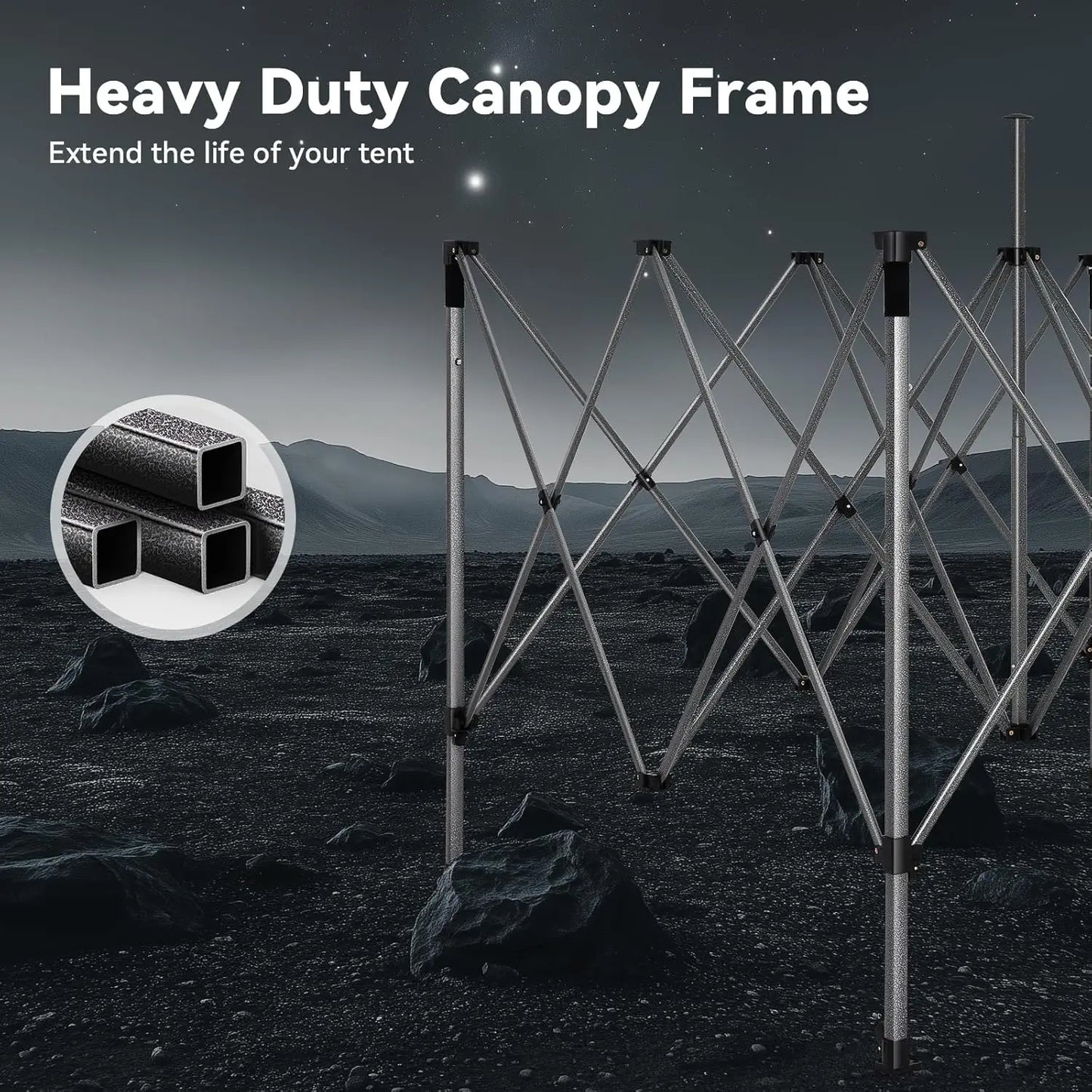 10x15 Pop up Canopy Tent Heavy Duty Gazebo with 4 Sidewalls,UPF 50+ All Weather Waterproof Commercial Outdoor Wedding Party Tent