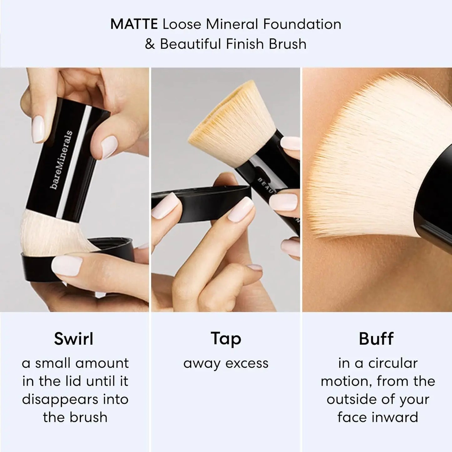 Original Loose Powder Foundation Clean Mineral Powder Face Makeup, Sheer-to-Full Coverage, Talc-Free, Non-Comedogenic, Vegan