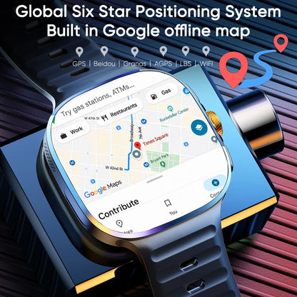 M99 Smartwatch 5G With 2.4inch Amoled Screen 900W Rotating Camera WIFI GPS Position Compass NFC Bluetooth Smart Watch Men Women