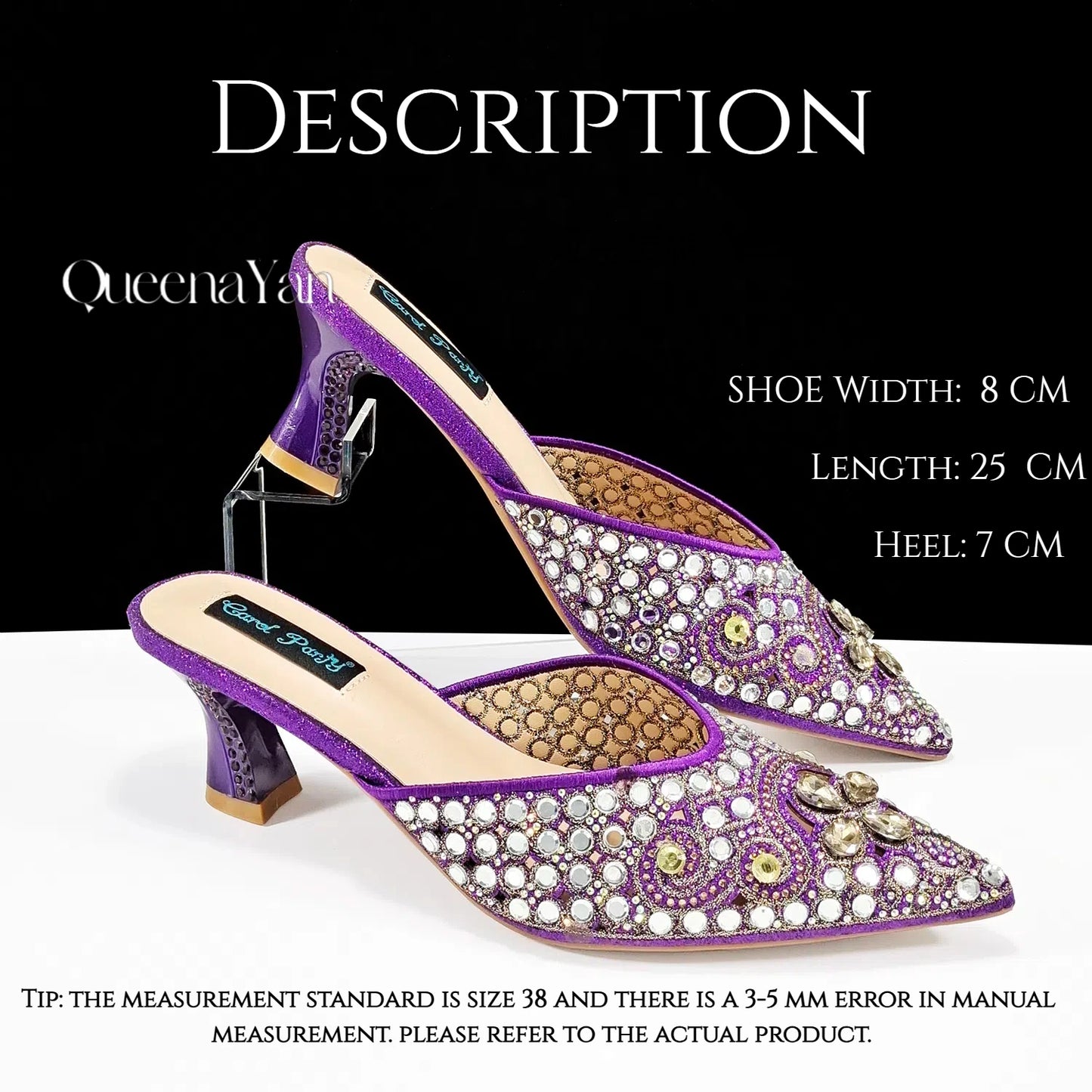QUEENA YAN Luxury Pink Rhinestone Party Shoes and Clutch for Women- Elegant Crystal Heels with Matching Evening Bag