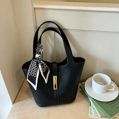 Women's Genuine Leather Handbags Bucket Bag Fashion Tote Small to Big Luxury Quality Designer Lady's Hand Bags