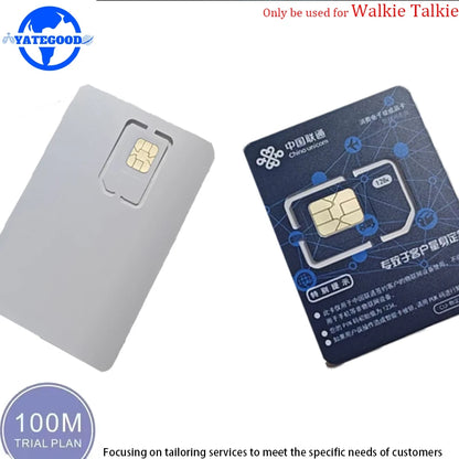 YATEGOOD 4G Global Walkie-Talkie SIM Card (Only for Use with Walkie-Talkies) Supports Push-to-Talk over Cellular (POC)
