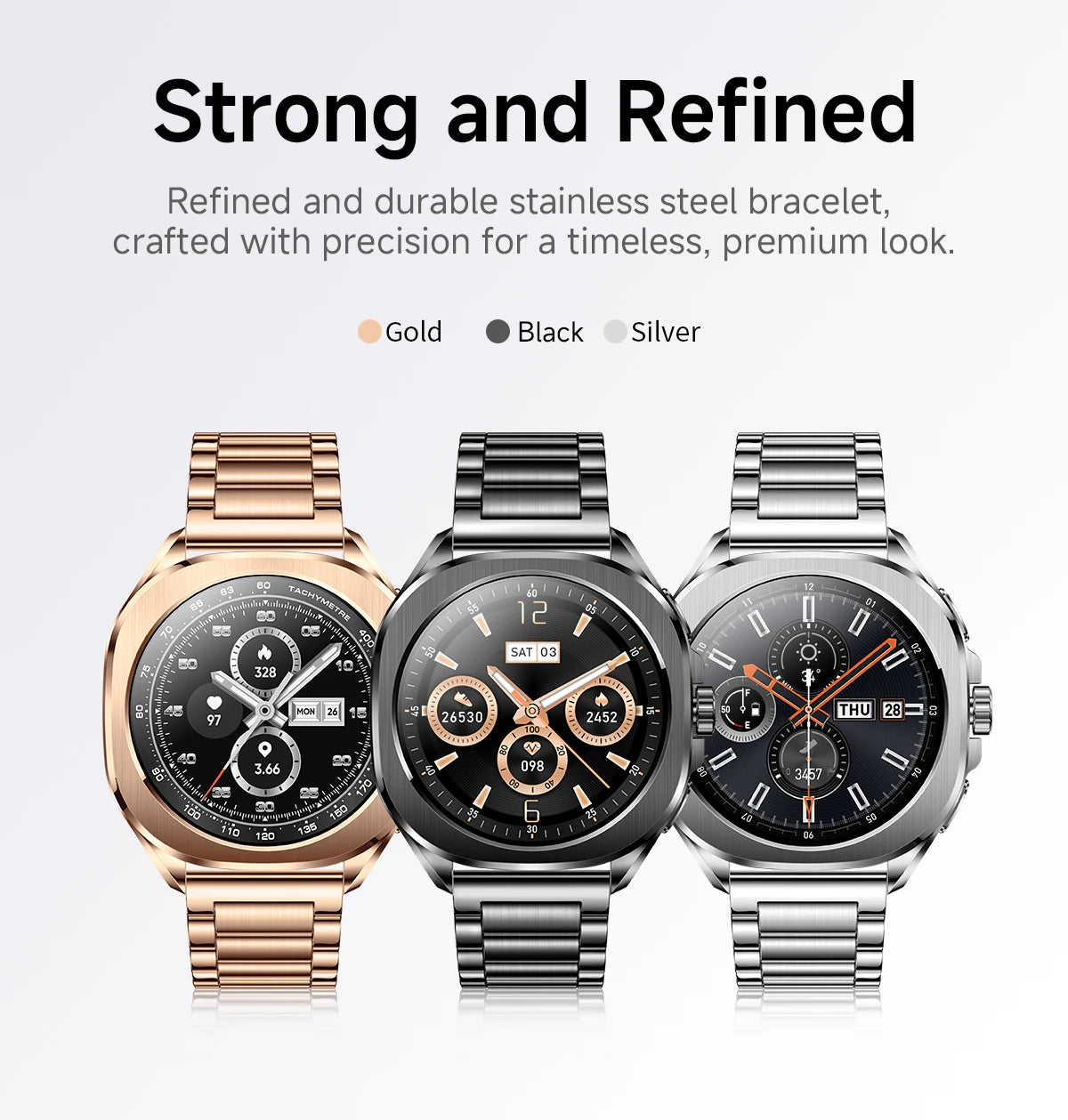 Aolon Cube Smart Watch 1.43" AMOLED Screen Bluetooth WhatsApp Call AGPS 1ATM  Heart Rate Monitor Outdoor Sport Fitness Tracker
