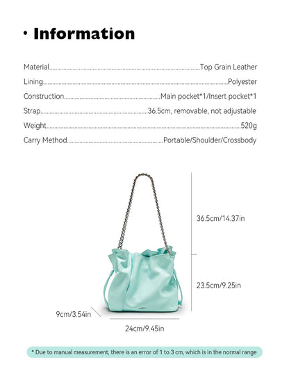 BAFELLI 2026 NEW WOMEN'S BAG LEATHER CASUAL BUCKET HANDBAGS FOR FEMALE TREND FASHION SHOPPER PURSE LUXURY BRAND SHOULDER