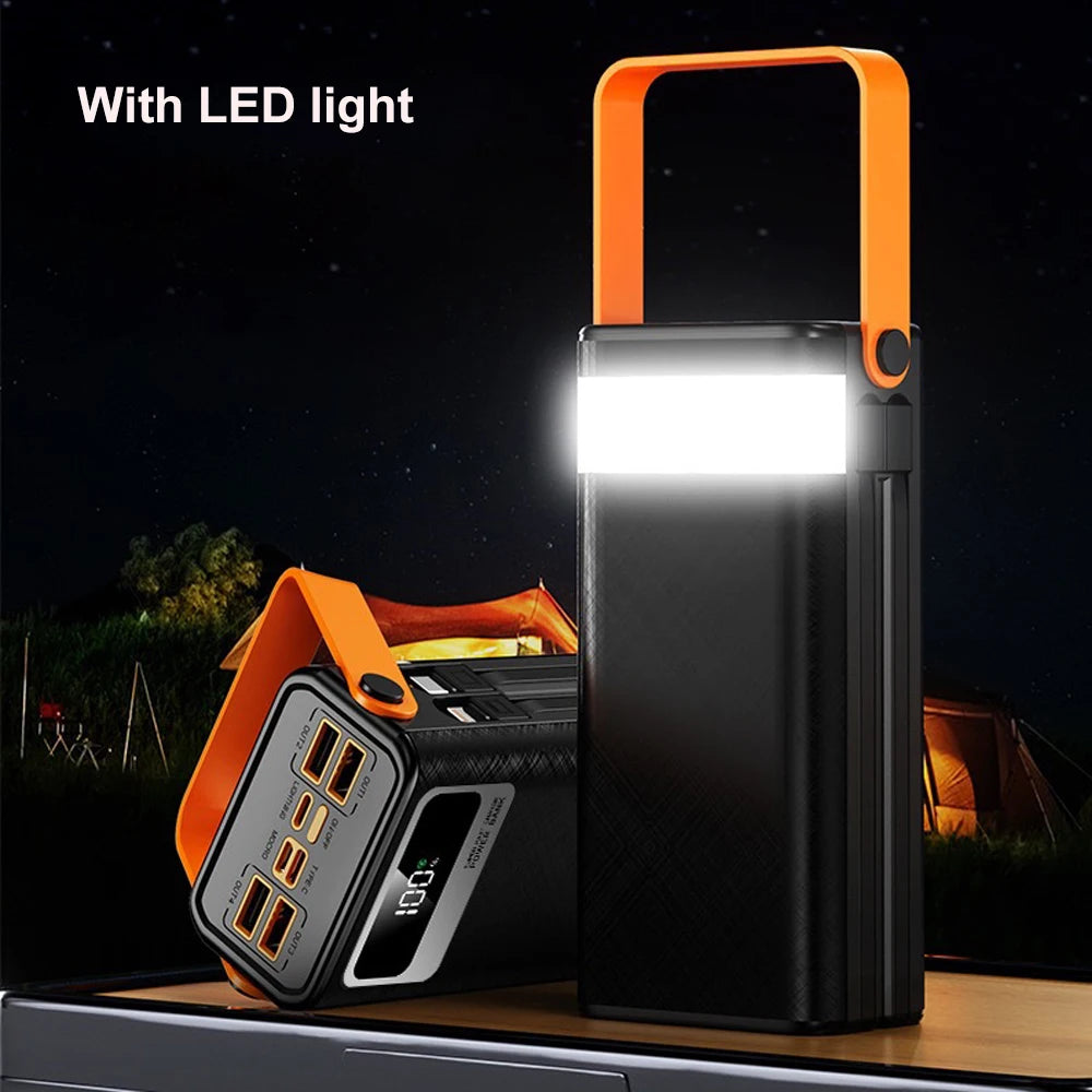 Gaiaray Portable Power Bank 50000mAh 80000mAh Large Capacity External Power Battery 120W Fast Charge With USB Type-C LED Light