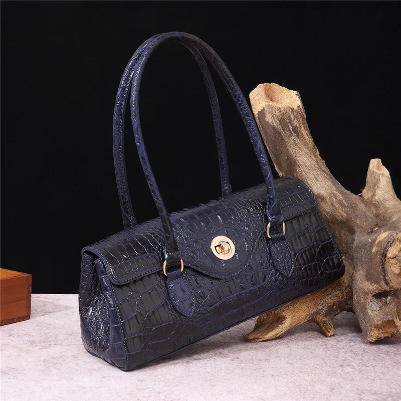 XMESSUN New Crocodile Pattern Handbag Bags for Women 2026 Fashion Designer Luxury Vintage Lady PU Leather Shoulder Crossbody Bag