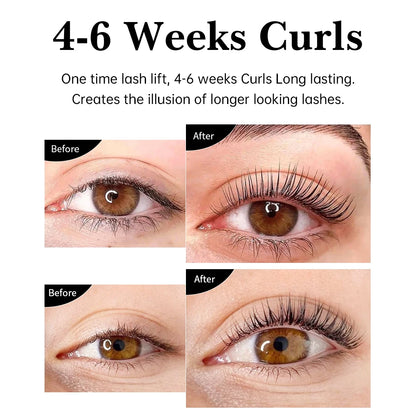 Gollee Lash and Brow Curling Perm Kit Natural Eyelash Lifting Perm Treatment Makeup Long Lasting 4-6 Weeks For Lash Curler Perm