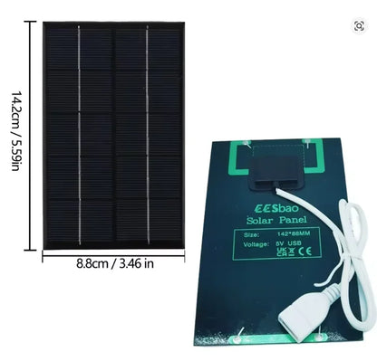 2-5W Multiple Styles Solar Panel Portable For Fast Phone Charging, Outdoor Mini Solar Charger Outdoor Portable Solar Cell Plate