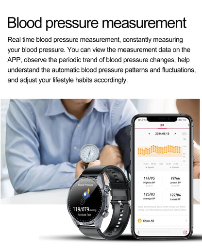 2026 New Medical Grade ECG Smart Watch Laser Treatment Accurate Measurement Blood Lipid Blood Oxygen BMI Sport Health Smartwatch