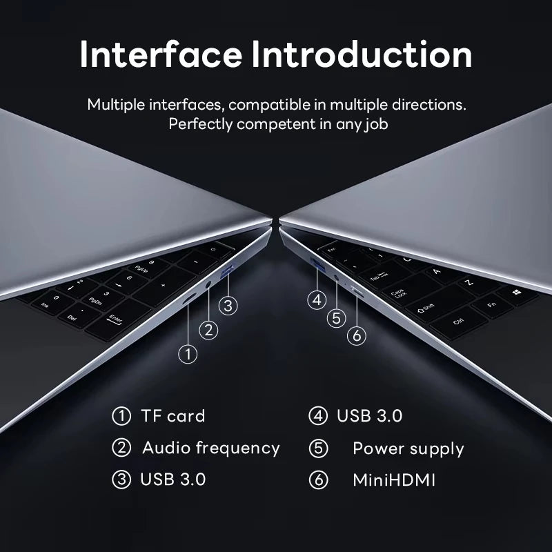Windows 11 15.6" Ultra Slim Portable Laptop intel Core  i9-9900U 16GB RAM 1TB 2TB SSD Fingerprint Office Gaming Laptop PC