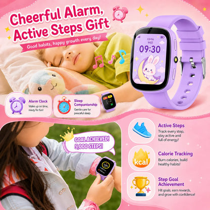 2026 Kids Smartwatch 1.83” HD Touch Screen Watch for Children with Camera Games Sleep Tracker, Alarm, Calculator – Birthday Gift