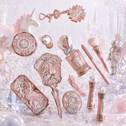 Flower Knows Knight Unicorn Makeup Set Eyeshadow Blush Lipstick Loose Powder Long Lasting Fantasy Princess Beauty Kit Cosmetics