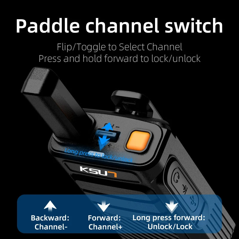 License Free Walkie Talkie 2 Pcs Wireless Copy Portable Radio Station UHF Type-C Charging Two Way Radio for Hotel Restaurant X12