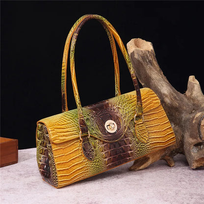 XMESSUN New Crocodile Pattern Handbag Bags for Women 2026 Fashion Designer Luxury Vintage Lady PU Leather Shoulder Crossbody Bag