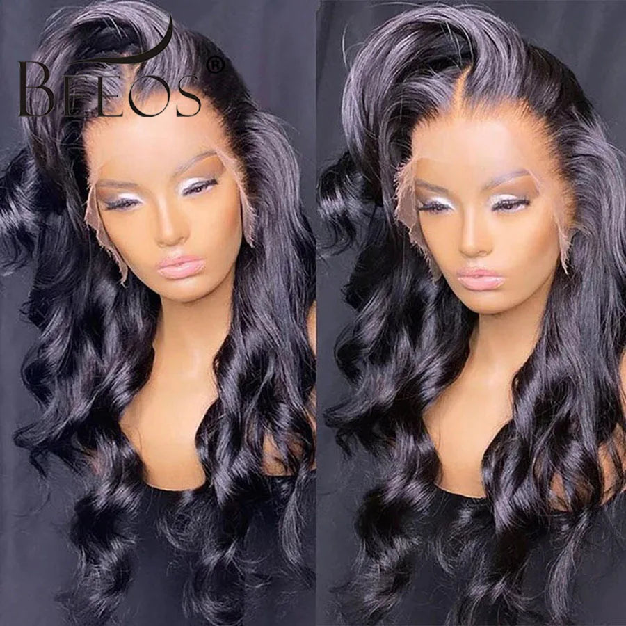 32in Skinlike Real 13x6 HD Lace Front Human Hair Wigs Body Wave HD Transparent 5x5 HD Lace Closure Wigs For Women Pre Plucked