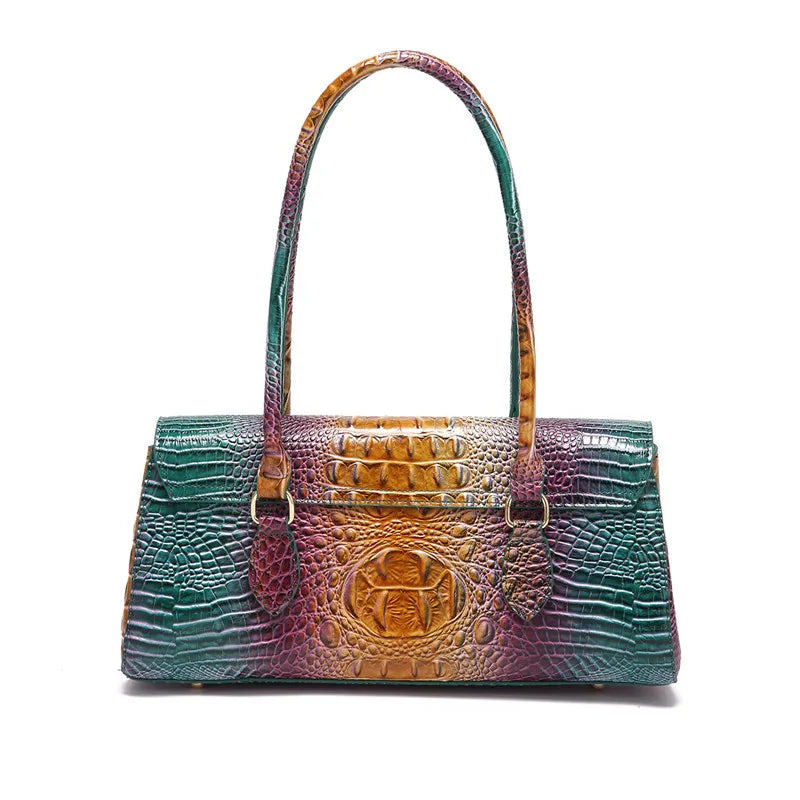 XMESSUN New Crocodile Pattern Handbag Bags for Women 2026 Fashion Designer Luxury Vintage Lady PU Leather Shoulder Crossbody Bag