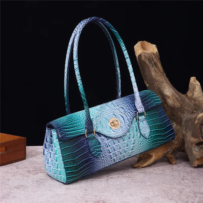 XMESSUN New Crocodile Pattern Handbag Bags for Women 2026 Fashion Designer Luxury Vintage Lady PU Leather Shoulder Crossbody Bag
