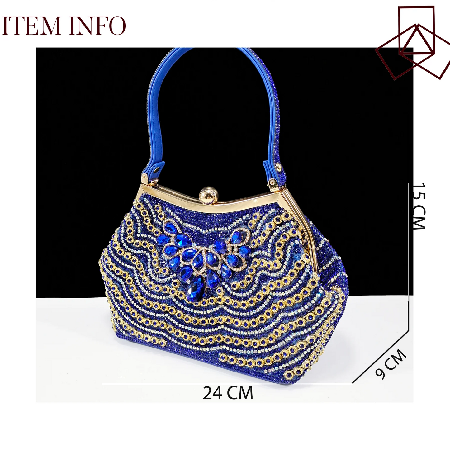 QUEENA Yan  Dazzling Dreams: Full Rhinestone High Heels and Coordinated Bag for Timeless Style