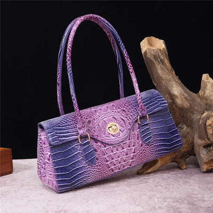 XMESSUN New Crocodile Pattern Handbag Bags for Women 2026 Fashion Designer Luxury Vintage Lady PU Leather Shoulder Crossbody Bag