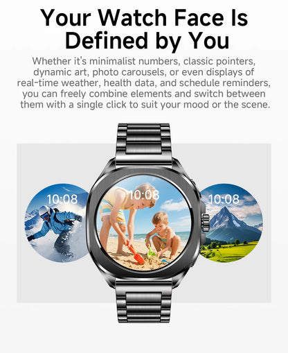 Aolon Cube Smart Watch 1.43" AMOLED Screen Bluetooth WhatsApp Call AGPS 1ATM  Heart Rate Monitor Outdoor Sport Fitness Tracker