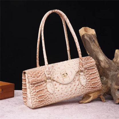 XMESSUN New Crocodile Pattern Handbag Bags for Women 2026 Fashion Designer Luxury Vintage Lady PU Leather Shoulder Crossbody Bag
