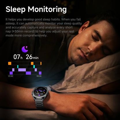 Aolon Cube Smart Watch 1.43" AMOLED Screen Bluetooth WhatsApp Call AGPS 1ATM  Heart Rate Monitor Outdoor Sport Fitness Tracker