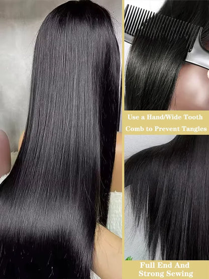 Bone Straight Wigs Human Hair 13x6 HD Lace Frontal Wig 30 32Inch Lace Front Wig 5x5 Closure Glueless Natural For Women