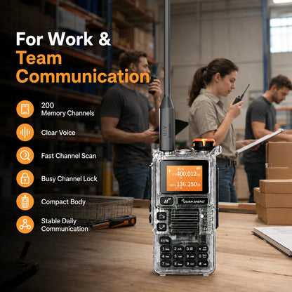 Quansheng UV-K5(99) 5W Air Band Walkie Talkie Type-C Rechargeable UHF VHF DTMF FM Scrambler NOAA Two Way CB Radio