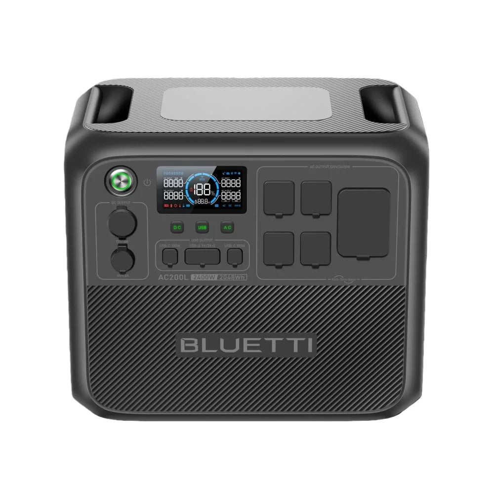 【RENEW 】BLUETTI AC200L 2048Wh 2400W Portable Power Station Solar Generator High-Capacity Reliable Energy for Home Outdoor