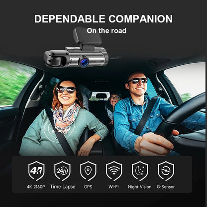ZNLYRION Monitor Car Driving Recorder M8 Full HD 1080P Car Dashcam Front+Interior+Rear Camera 130° Wide Angle Night Vision G-Sensor Parking