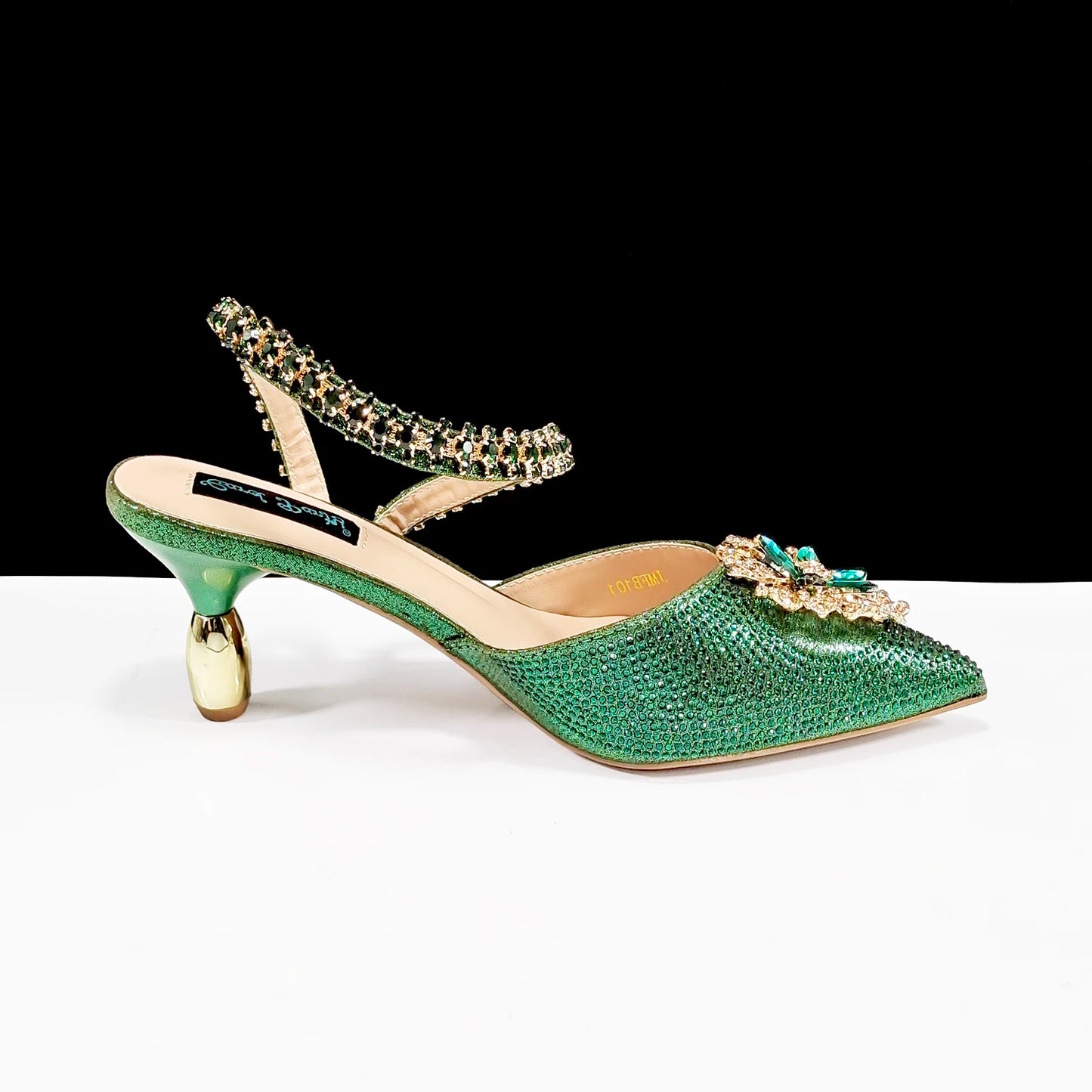 Elegant Rhinestone-Embellished Heels And Gold Mini Bag Set for Night Outfits Women's Fashion Accessory Combo