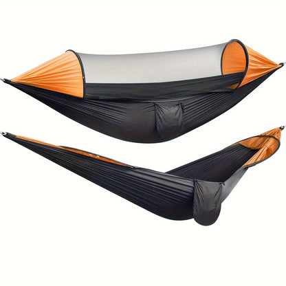 Fully Automatic Quick-Open Mosquito Net Hammock, Outdoor Single-Double Nylon Cloth Camping Support Rod, Mosquito Net, Hammock, Mosquito Repellent Hammock