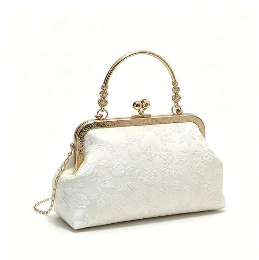 Fashion Clip Top Handbag For Women, Elegant Tote Bag For Party, Shopping, Random Pattern