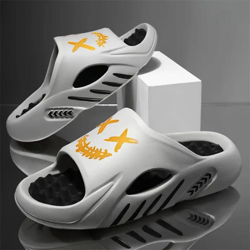 Men's Slippers EVA Non-slip Slides Fashion Home Slippers Comfortable Men's Slides Casual Sandals Outdoor Indoor Shoes Big Size