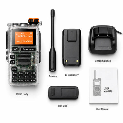 Quansheng UV-K5(99) 5W Air Band Walkie Talkie Type-C Rechargeable UHF VHF DTMF FM Scrambler NOAA Two Way CB Radio