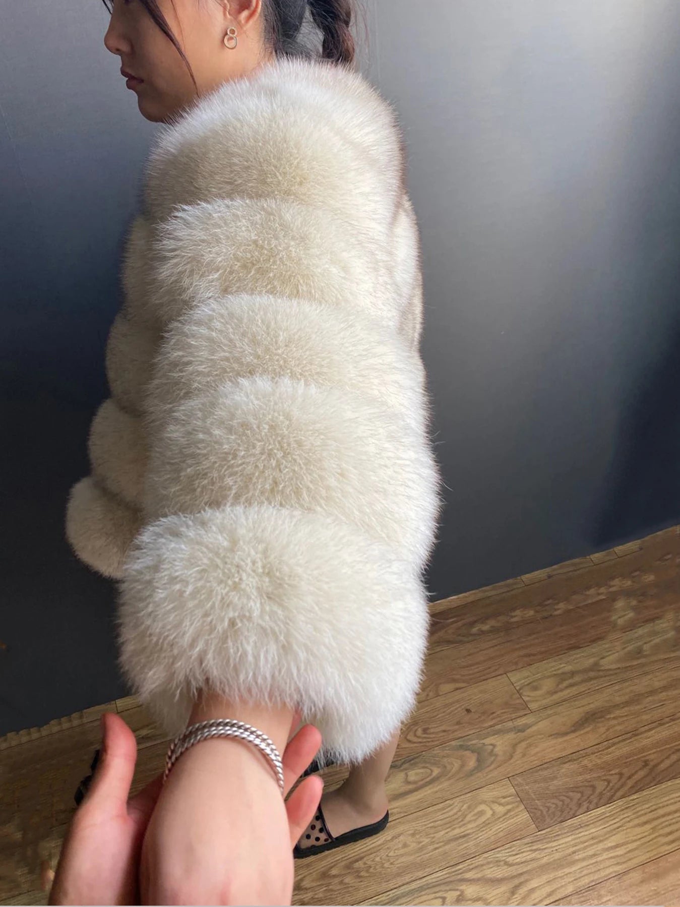 Women's Fur Coat Fox Fur Jackets for Women Clothing Natural Real Fox Fur Jacket Coats for Women Fur Jacket in Promotion