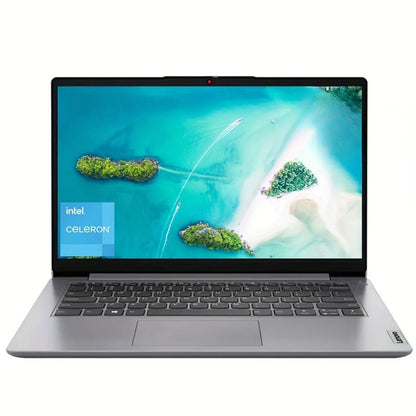Lenovo 14" Business Laptop,Intel Celeron N4020,4GB RAM,384GB Storage(128GB eMMC+256GB SD Card),Cloud Grey,Windows 11 Home
