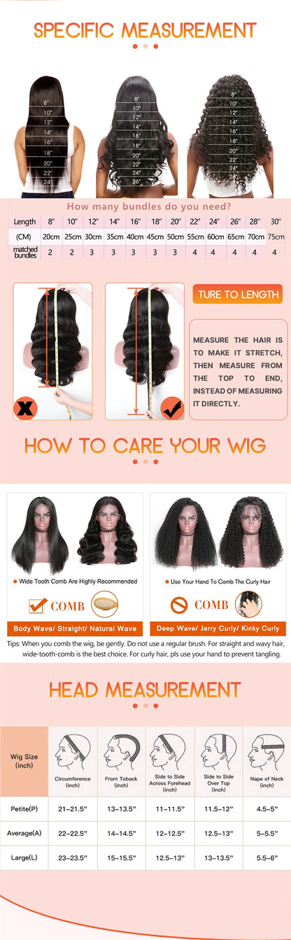 Highlight 13x6 HD Transparent Lace Frontal Wigs Human Hair Wig  For Black Women Brazilian Black With Honey Blonde Human Hair Wig