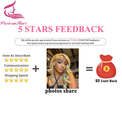 Loose Wave Honey Blonde  Full Lace Wig HD Yellow 613 Colored Lace Front Wig Full Lace Frontal Wigs For Women 100% Human Hair