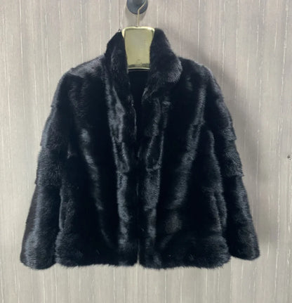 Women's Natural Mink Fur Jacket, Real Mink Fur Jacket, Short Coat, Warm Casual Jacket, Fashion, New