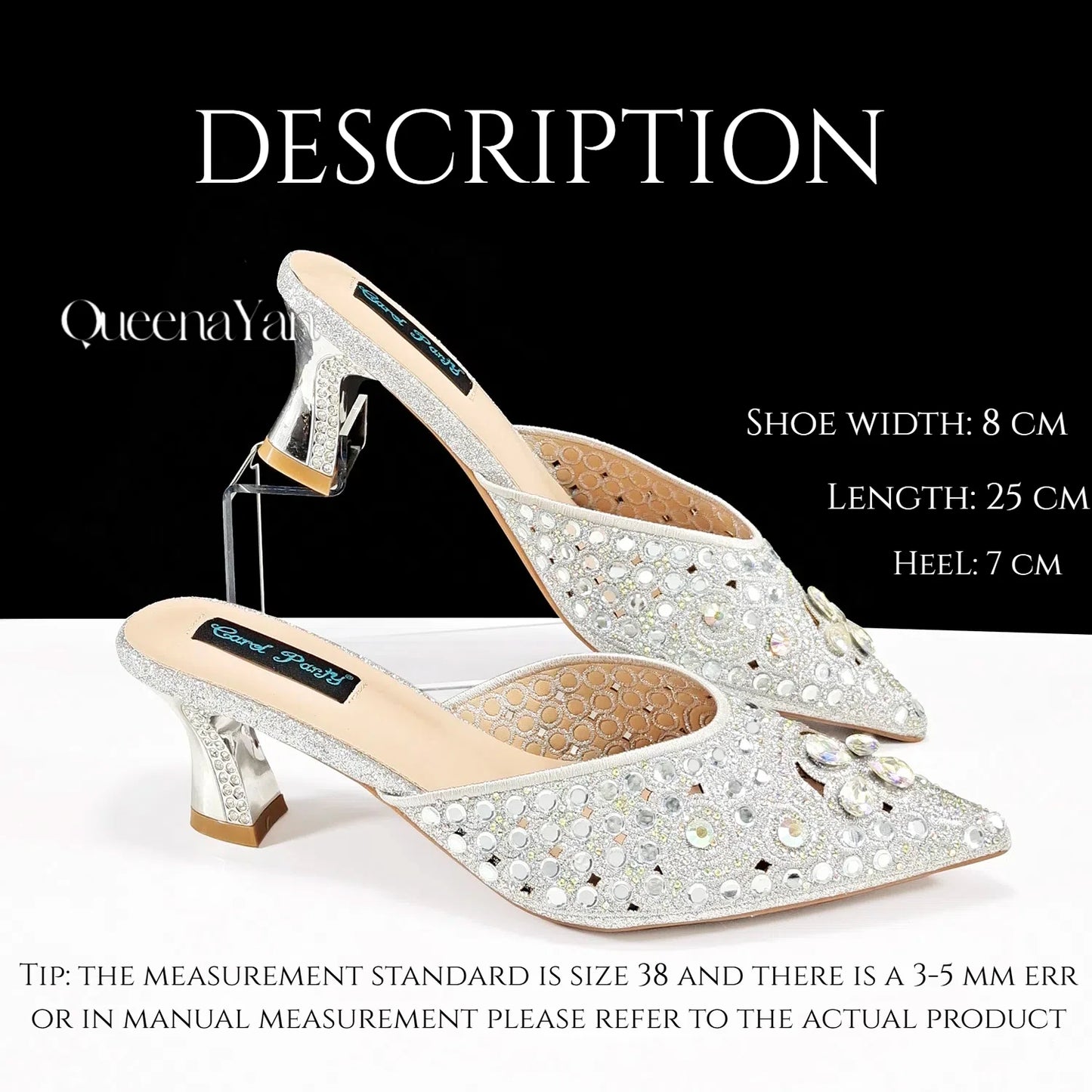 QUEENA YAN Luxury Pink Rhinestone Party Shoes and Clutch for Women- Elegant Crystal Heels with Matching Evening Bag