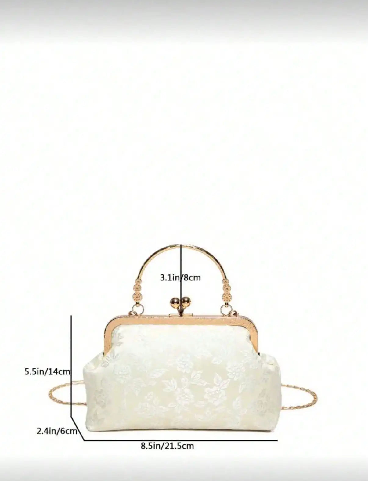 Fashion Clip Top Handbag For Women, Elegant Tote Bag For Party, Shopping, Random Pattern
