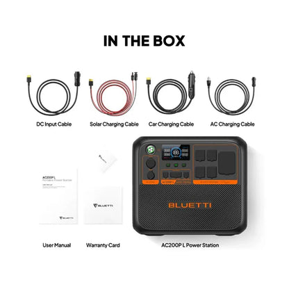 BLUETTI AC200PL Portable Power Station | 2400W 2304Wh Solar Generator  for Home Outdoor Backup Power Supply